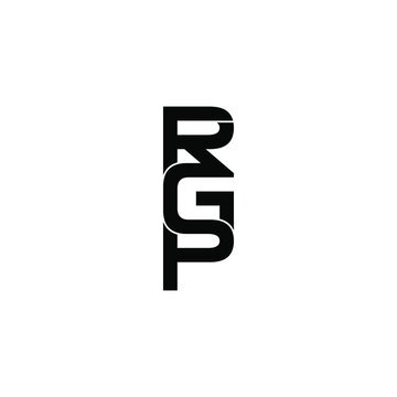 rgp letter original monogram logo design