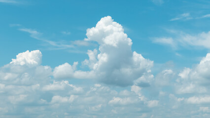 Naklejka na ściany i meble White clouds floating in the sky