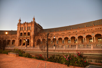 Fototapeta premium Plaza de Espana in Seville, Spain