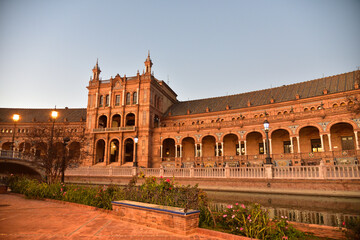 Fototapeta premium Plaza de Espana in Seville, Spain