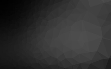 Dark Silver, Gray vector blurry triangle texture. A completely new color illustration in a vague style. Brand new design for your business.