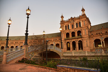 Fototapeta premium Plaza de Espana in Seville, Spain