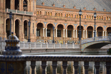 Naklejka premium Plaza de Espana in Seville, Spain