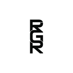 rgr letter original monogram logo design