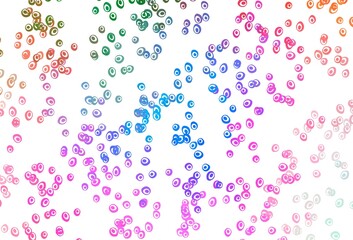 Light Multicolor, Rainbow vector backdrop with dots.