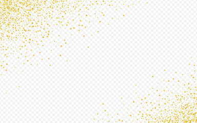 Gold Sequin Isolated Transparent Background. 