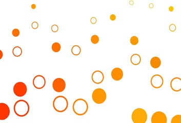 Light Yellow, Orange vector layout with circle shapes.