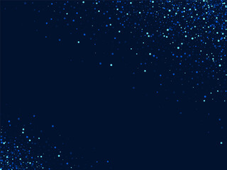 Dark Falling Vector Sparkle Illustration. Blue 