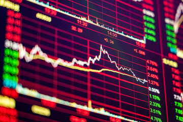 Stock market securities trading data background