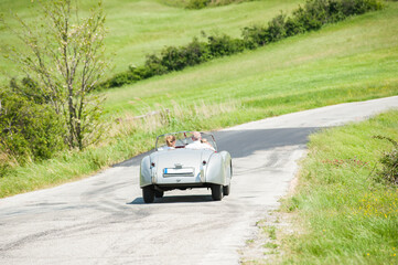 Vintage car at Mille Miglia italian race