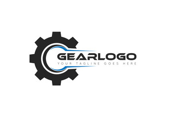 modern gear service logo, icon, symbol, vector illustration