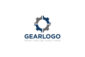 modern gear service logo, icon, symbol, vector illustration