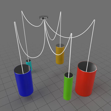 Colorful ceiling lamp