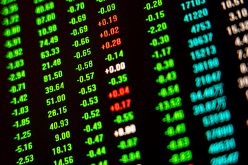 Naklejka premium Stock market securities trading data background