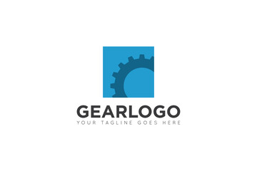 modern gear service logo, icon, symbol, vector illustration