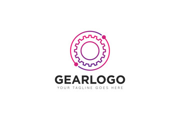 modern gear service logo, icon, symbol, vector illustration