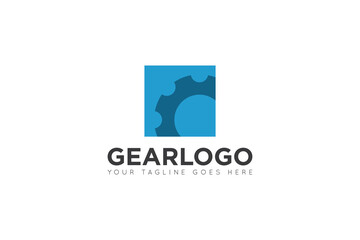 modern gear service logo, icon, symbol, vector illustration