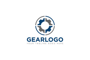 modern gear service logo, icon, symbol, vector illustration