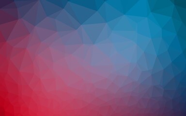 Dark Blue, Red vector blurry triangle template. Colorful illustration in abstract style with gradient. Completely new template for your business design.