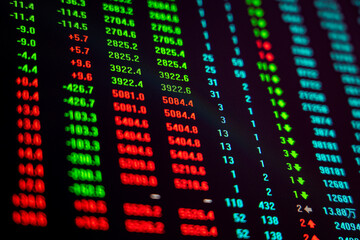 Fototapeta premium Stock market securities trading data background