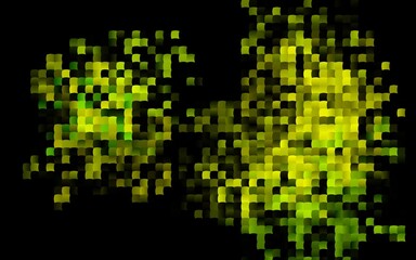 Dark Green, Yellow vector layout with lines, rectangles. Glitter abstract illustration with rectangular shapes. Smart design for your business advert.