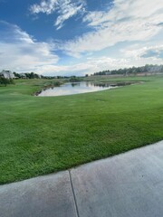 Fototapeta premium golf course on the beach