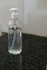  alcohol sanitizer hand gel for cleaning hygiene protection corona virus or antibacterial.
