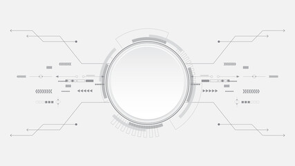 Grey white Abstract technology background,Hi tech digital connect, communication, high technology concept, science, technology background