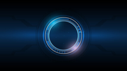 Abstract technology background, Illustration,Hi-tech communication concept innovation background,science and technology digital blue background