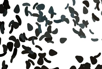 Obraz na płótnie Canvas Light Black vector texture with random forms.