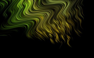 Dark Green vector template with lava shapes. Glitter abstract illustration with wry lines. Pattern for your business design.