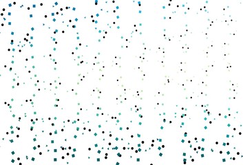 Light Blue, Yellow vector pattern in polygonal style with circles.