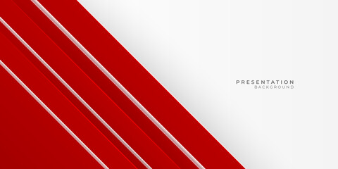 Obraz premium Red white presentation background with business and corporate concept