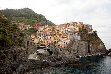 Fototapeta na wymiar Manarola town in Cinque Terre, La Spezia, italy