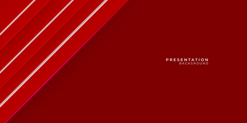 Abstract red vector background with white stripes
