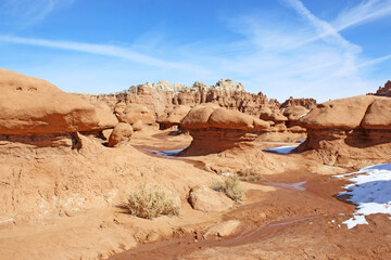 Goblin Valley State Park, Utah, in winter	