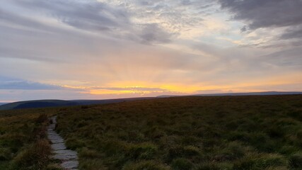 Sunset Over the Moors