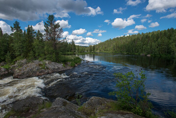 Biggest waterfall of North Karelia