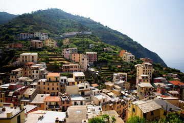 Fototapeta premium Riomaggiore town in Cinque Terre, La Spezia, italy