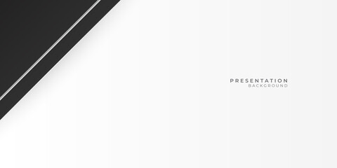 Dark black neutral and white abstract background for presentation design