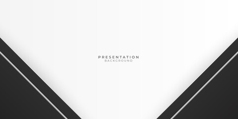 Dark black neutral and white abstract background for presentation design