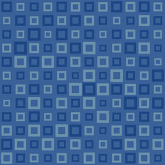 Abstract Geometric Pattern with Small and Large Squares. Design Element for Backdrops, Web Banners or Wallpaper in Blue Colors