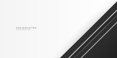 Abstract black white presentation background