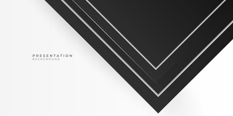 Abstract black white presentation background