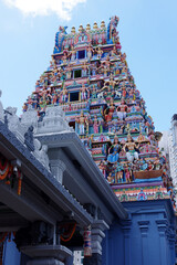 temple dans la ville de Singapour, Asie