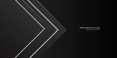 Abstract 3d background with black paper layers.