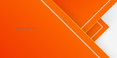 Abstract bright soft design background with orange lines in dynamic smooth style. Vector.