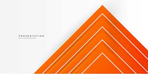 Presentation template. Orange elements for slide presentations on a white background. Use also as a flyer, brochure, corporate report, marketing, advertising, annual report, banner. Vector