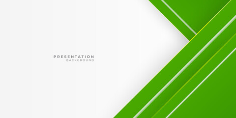 Green white abstract presentation background