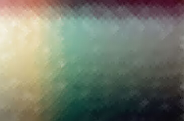 Abstract illustration of purple, yellow, green and black colorful through tiny glass background.